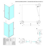 GELCO - LORO obdélníkový sprchový kout 800x1200 GN4480-02