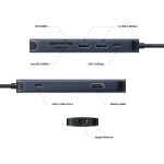 Hyper EcoSmart Gen.2 USB-C Hub 8v1 černá USB-C 2x USB-A microSD SD Ethernet