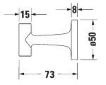 DURAVIT - Starck T Háček, zlatá 0099293400