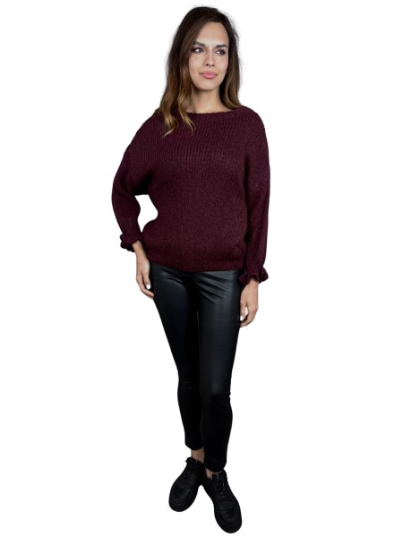 HOSH Svetr Ilyana Velikost: UNI, Barva: Vínová