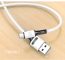 USAMS SJ435 U52 Datový a Nabíjecí Kabel MicroUSB 1m bílá (6958444989006)