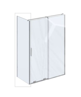 RAVAK - Roll Sprchová stěna 90x195 cm, chrom/čiré sklo X90V70C00Z1