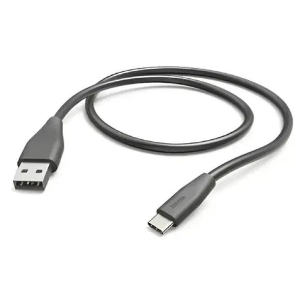 Hama černá / Datový kabel / USB-A - USB-C / 1,5 m / 480 Mbit/s (00201595)
