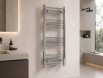 CERANO - Koupelnový radiátor Benito - středové připojení 50mm/boční - 271 W - chrom - 1000x450 mm CER-481751