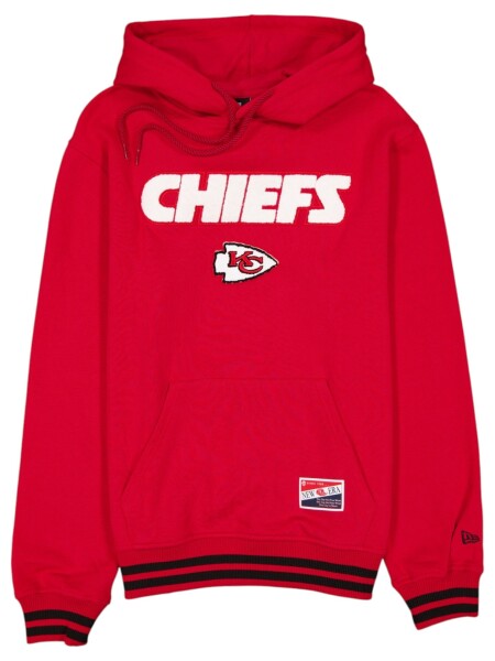 New Era Pánská mikina Kansas City Chiefs NFL Felt Logo Throwback Hoodie Velikost: M
