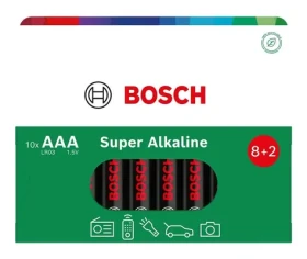 Bosch LR03SA10B/00 / Alkalická baterie AAA / LR03 / 1,5 V / 10 ks (8594162800230)