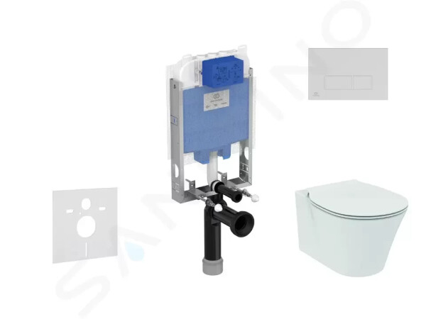 IDEAL STANDARD - ProSys Set předstěnové instalace, klozetu a sedátka Connect Air, tlačítka Oleas M2, Aquablade, SoftClose, chrom ProSys80M SP93