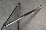 Erga Paris, rohová vzpěra pro sprchové zástěny o tloušťce skla 6/8/10 mm, délka 60cm, chromová, ERG-V02-PARIS-BAR60-CR