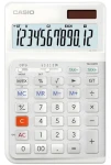 Casio JE-12E-WE / Kalkulačka / 12místný LCD displej / Solární a bateriové napájení / Ergonomická klávesnice (4549526614637)