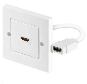 MicroConnect nástěnná zásuvka HDMI (F) - HDMI (F) bílá (HDMWALL1)