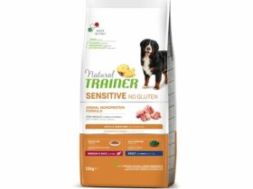 Trainer Natural Sensitive No gluten Adult Medium/Maxi vepřové 12kg / Kompletní krmivo pro střední a velká plemena psů (8059149252551)