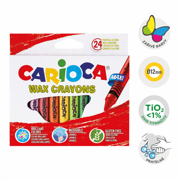Carioca voskovky Maxi - 24 ks