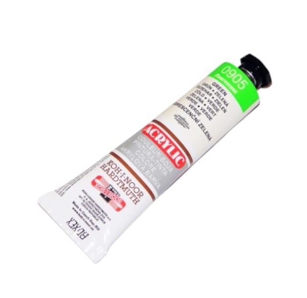 Koh-i-Noor Akrylová barva 40 ml fluo zelená 0905