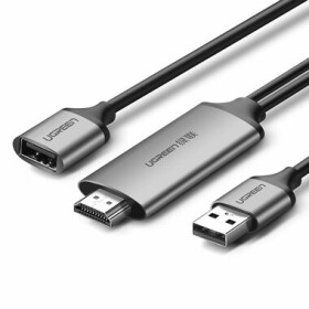 UGREEN Digitální AV Adaptér USB-A (M) USB-A (F) - HDMI (M) 1.5m šedá (6957303852918)