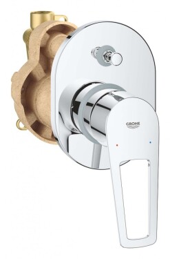 GROHE - BauLoop Baterie pod omítku, pro 2 spotřebiče, s tělesem, chrom 29041001