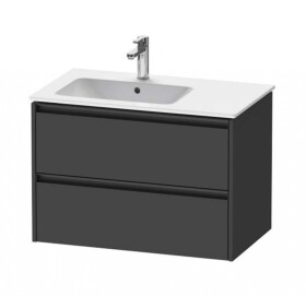 DURAVIT - Ketho.2 Umyvadlová skříňka 55x81x48 cm, 2 zásuvky, grafit mat K25267049490000