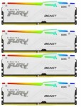 Kingston Fury Beast White RGB 64GB (4x16GB) DDR5 5200MHz / CL40 / DIMM / XMP (KF552C40BWAK4-64)