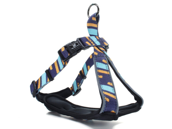 Pick modro-žlutý postroj pro psa Obvod hrudníku: 46 - 56 cm