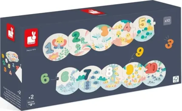 JANOD Vkládací puzzle Moje první čísla