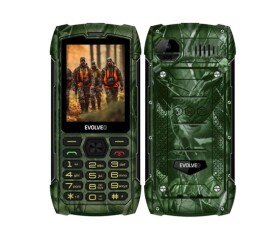 EVOLVEO StrongPhone H1, vodotěsný odolný Dual SIM telefon, kamufláž EDF_547114