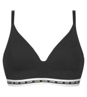 Dámská vyztužená podprsenka bez kostic DIM ICONS PADDED TRIANGLE BRA - DIM - černá 80 A
