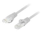 Lanberg patch kabel Cat6 šedá / Patch kabel / UTP / LSZH / 1 m (PCU6-10CU-0100-S)