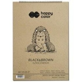 Happy Color Skicák se spirálou - Black&amp;Brown A4