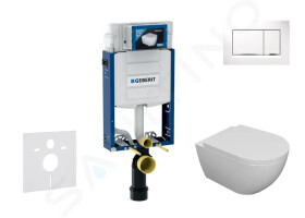 GEBERIT Kombifix Set předstěnové instalace, klozetu Oudee sedátka softclose, tlačítko