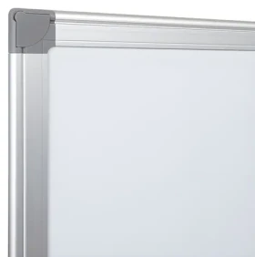 EUROSUPPLIES Magnetická tabule 90x60 cm / hliníkový ALU rám / stíratelný za sucha / odkládací lišta (PREMTA9060)