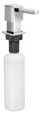 SAPHO - Zápustný dávkovač mýdla, hranatý, chrom SP011