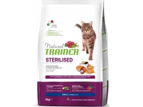 Natural Trainer Cat STERILISED losos 3kg / Granule pro kočky / pro sterilizované dospělé kočky (8059149029849)