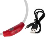Obojek pro mazlíčky svítící LED USB 55 cm, Wiky, W061405