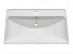Nábytkové umyvadlo SAT Brevis 81x47,5 cm otvor pro baterii uprostřed SATBRE8046 SATBRE8046