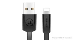 USAMS SJ199 Flat Datový Kabel Lightning 2A černá (6958444955148)