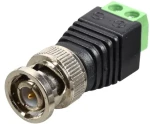 DeLock Adaptér BNC (M) - Terminal Block 2pin černá (65323)