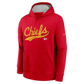 Nike Pánská mikina Kansas City Chiefs NFL Rewind Script Club Hoodie Velikost: M