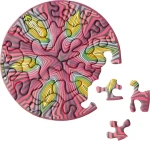 CURIOSI Kulaté puzzle Picoli: Hippie