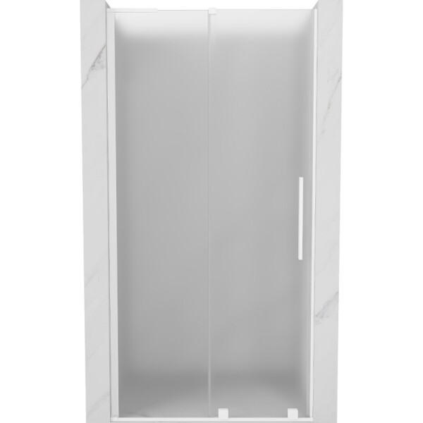 MEXEN/S - Velar L posuvné sprchové dveře 90, dekor, bílá 871-090-003-31-20