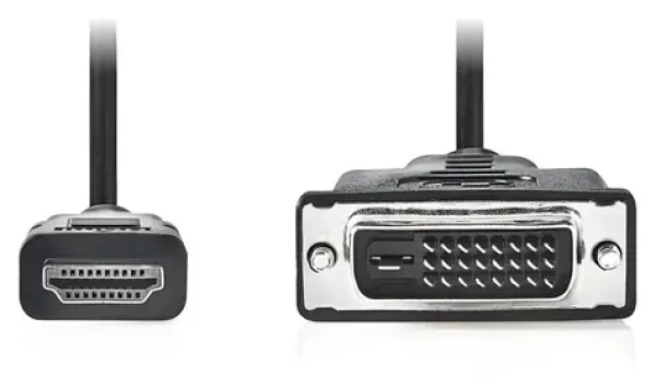 Nedis / Kabel HDMI - DVI-D 24+1pin / černý / 2 m / bulk (CCGL34800BK20)