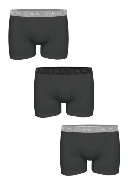 Pánské boxerky John Frank JF3BBLK02 3Pack