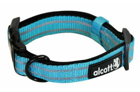 Alcott Adventure modrá - velikost L / reflexní obojek pro psy (AC-04466)