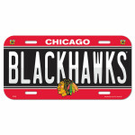 Wincraft Cedule Chicago Blackhawks License Plate Banner