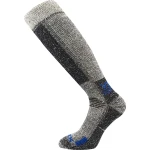 VOXX Podkolenky zimní thermo ORBIT z merino vlny ŠEDÉ MELÉ S MODROU 43-46 124758