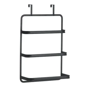 MSV Závěsný držák na ručníky černý / Držák na ručníky / nerezová ocel / 42 cm