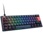 Ducky One 3 Mini Cherry MX-Ergo-Clear modrá / herní klávesnice / podsvícená / mechanická / drátová USB-C / DE (DKON2161ST-EDEPDCOVVVC1)
