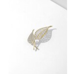 Brož Swarovski Elements Fortuinata, Zlatá