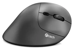 C-TECH VEM-12 černá / Vertikální bezdrátová myš / Dual mode Bluetooth/2,4 GHz / 3200 DPI / 6 tlačítek (VEM-12)