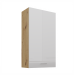 Horní skříňka Artisan 60 G-108 1F Barva korpusu: Dub artisan, Barva dvířek: Bílý lesk