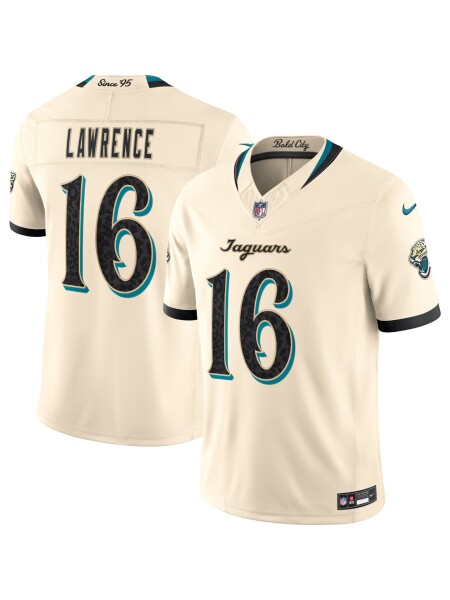 Nike Pánský dres Jacksonville Jaguars NFL Trevor Lawrence #16 2026 Rivalries Stitched Limited Natural Velikost: XL