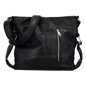 Praktická dámská koženková kabelka Anjitas fun, černá